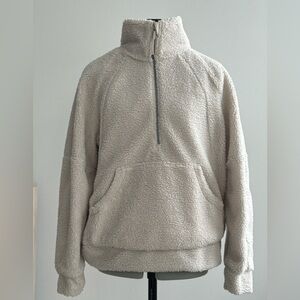 lululemon Cream Sherpa 1/2 Zip Pullover XS/S | Cozy Plush Fleece